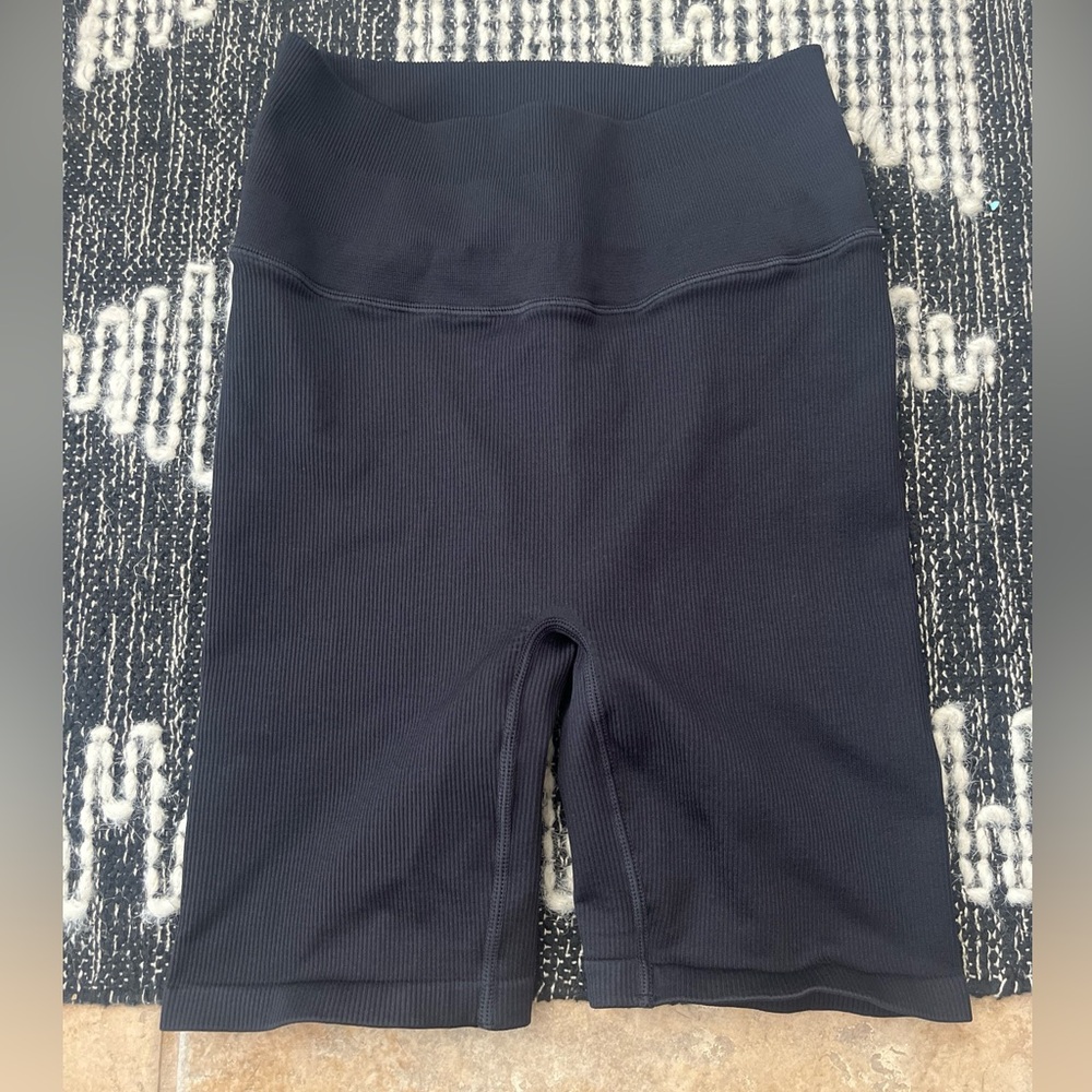 J. Crew Sculpt Stretch high rise ribbed biker shorts